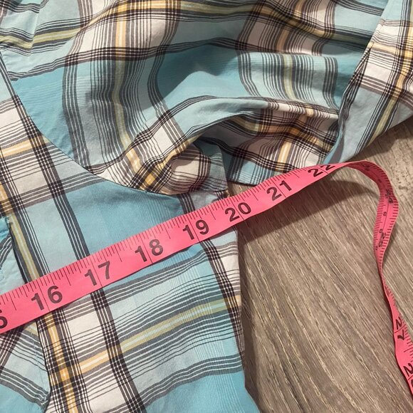 Cruel Girl Blue Plaid Button Down Shirt - Picture 3 of 4